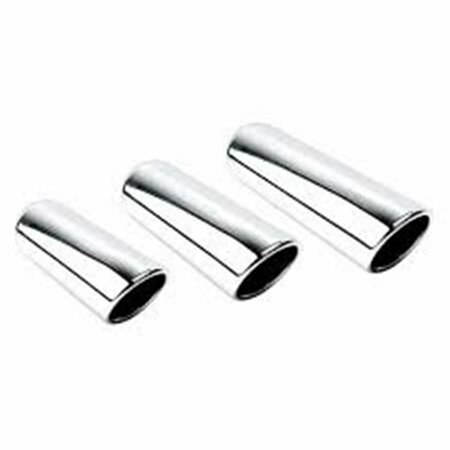 DIFFERENT TRENDS 2.50 in. ID x 3.50 in. OD Rolled Angle Texas Exhaust Tip DTEDT-253512RAC
